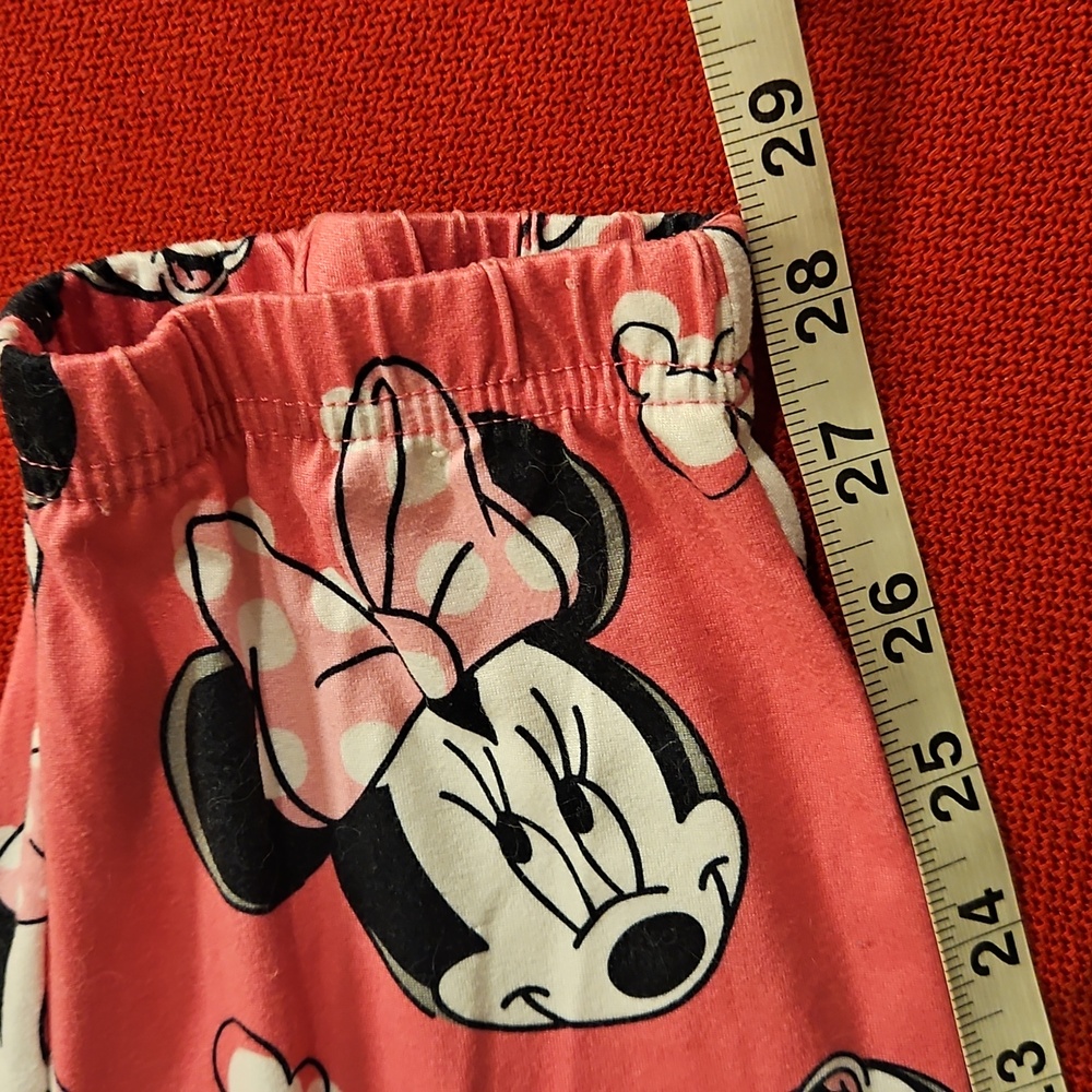Disney Minnie Mouse jogger style sleepwear bottoms drawstring XL - Picture 7 of 8